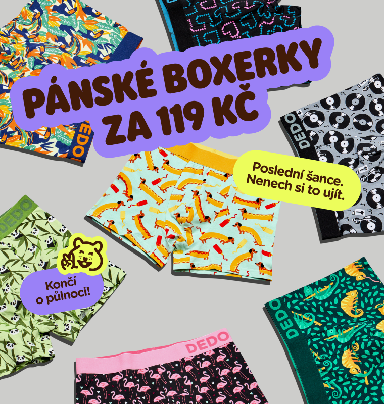  Pánské boxerky za 119 Kč